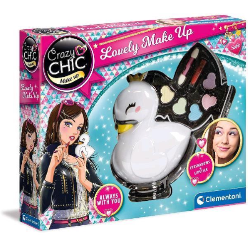 Clementoni Crazy Chic Lovely Make Up Swan - Set di cosmetici per bambini
